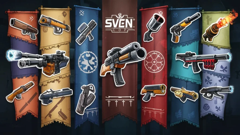 Weapon Icons in Sven Coop Game Icons Banners